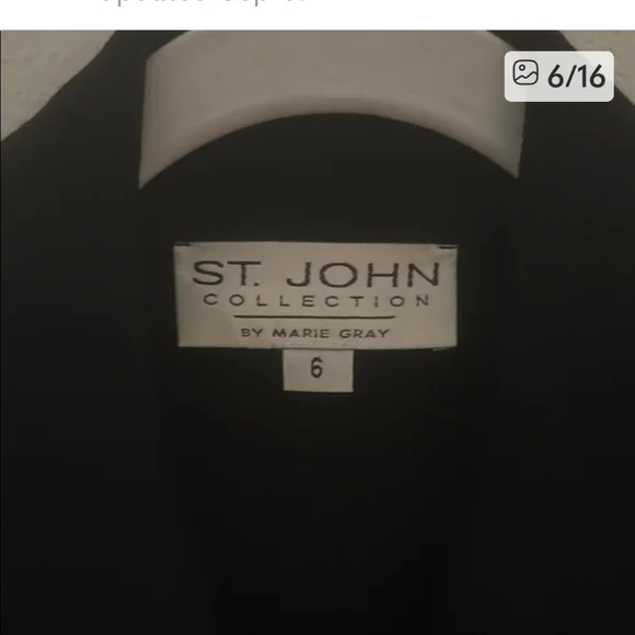 St. John Collection Black Blazer with Gold Buttons - Picture 10 of 10